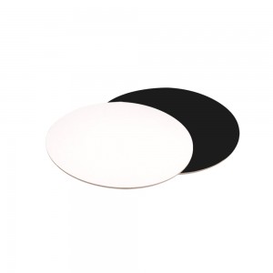 Podnos pod tortu okrúhly 20 cm bielo-čierny obojstranný