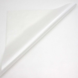 Metalický hodvábny papier vodeodolný bielo-perleťový  50x76cm