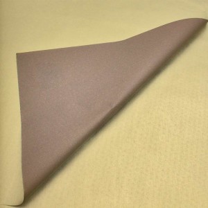 Metalický hodvábny papier vodeodolný dvojfarebný tmavohnedý-svetlohnedý 50x76cm