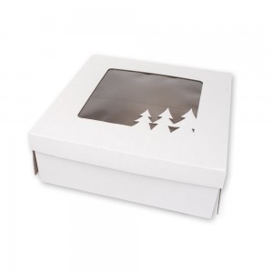 Vianočná krabica na koláče a torty (Stromček)