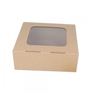 Krabica na koláče/torty s okienkom 220x220x80 